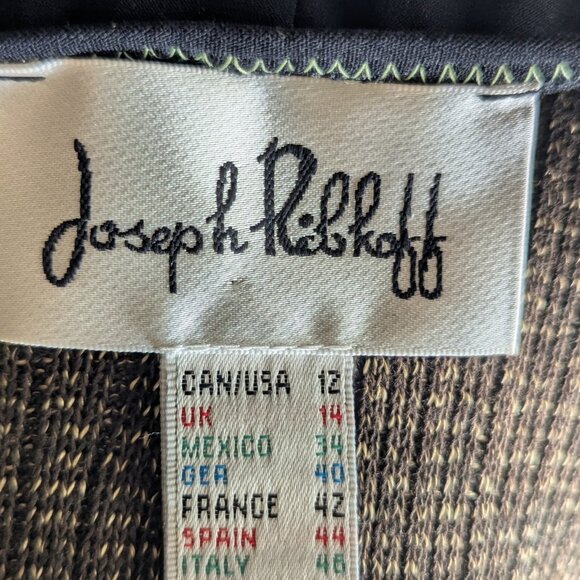 Joseph Ribkoff Black and Yellow Casual Dress - Picture 6 of 7